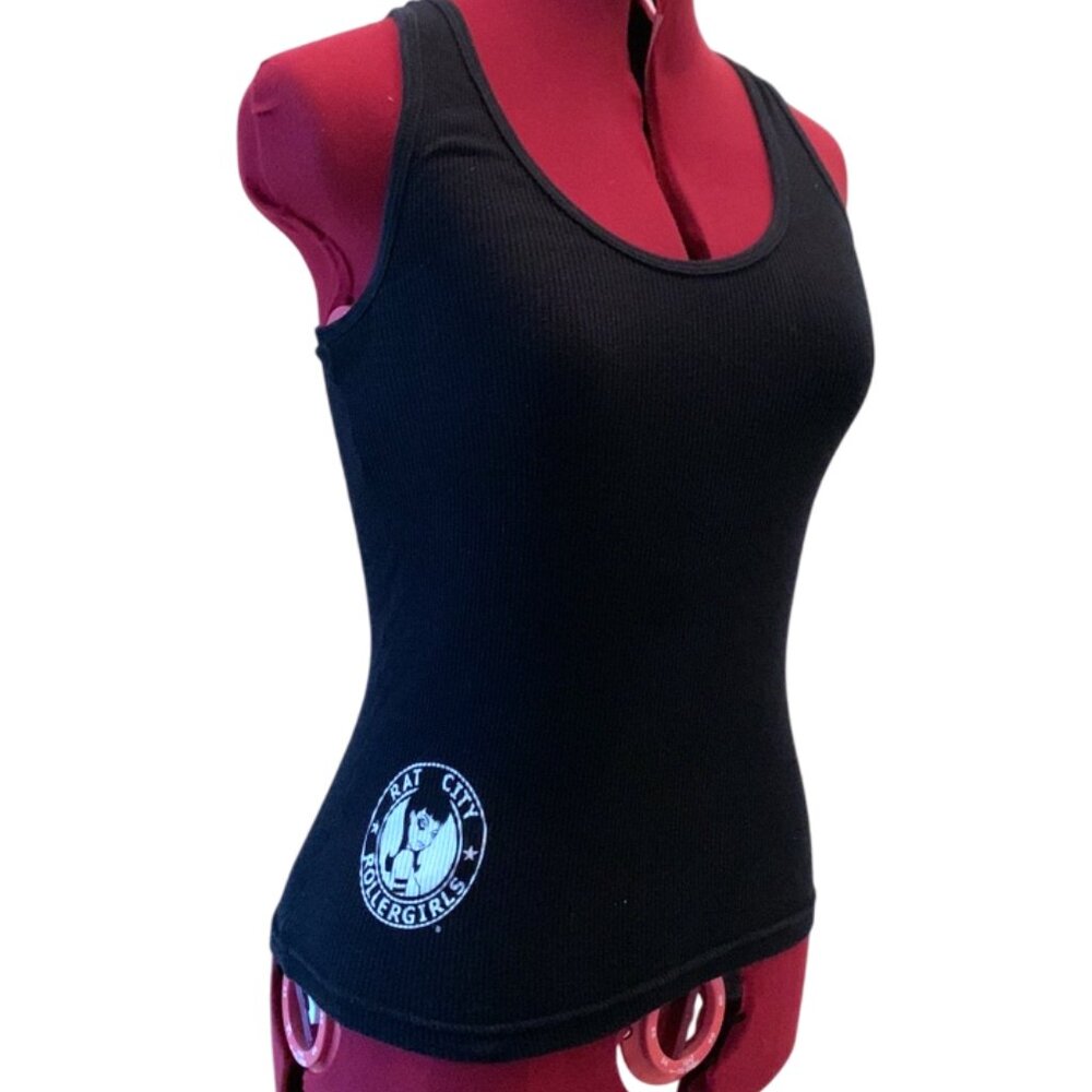 VINTAGE - Roller derby Rat City black tank top - Woman Small